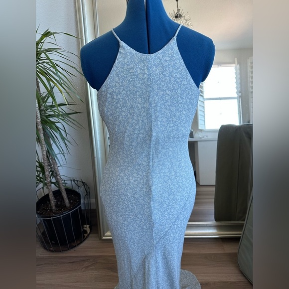 vintage 90s jessica mcclintock soft floral maxi dress size 8 - Picture 2 of 13